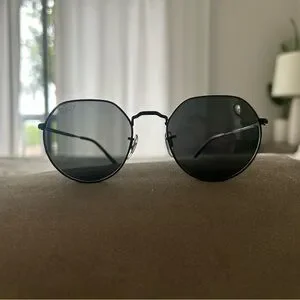 JACK Ray-Ban Black Minimalist Sunglasses with case Ray-Ban | Accessories | Jack Rayban Black Minimalist  main image 2